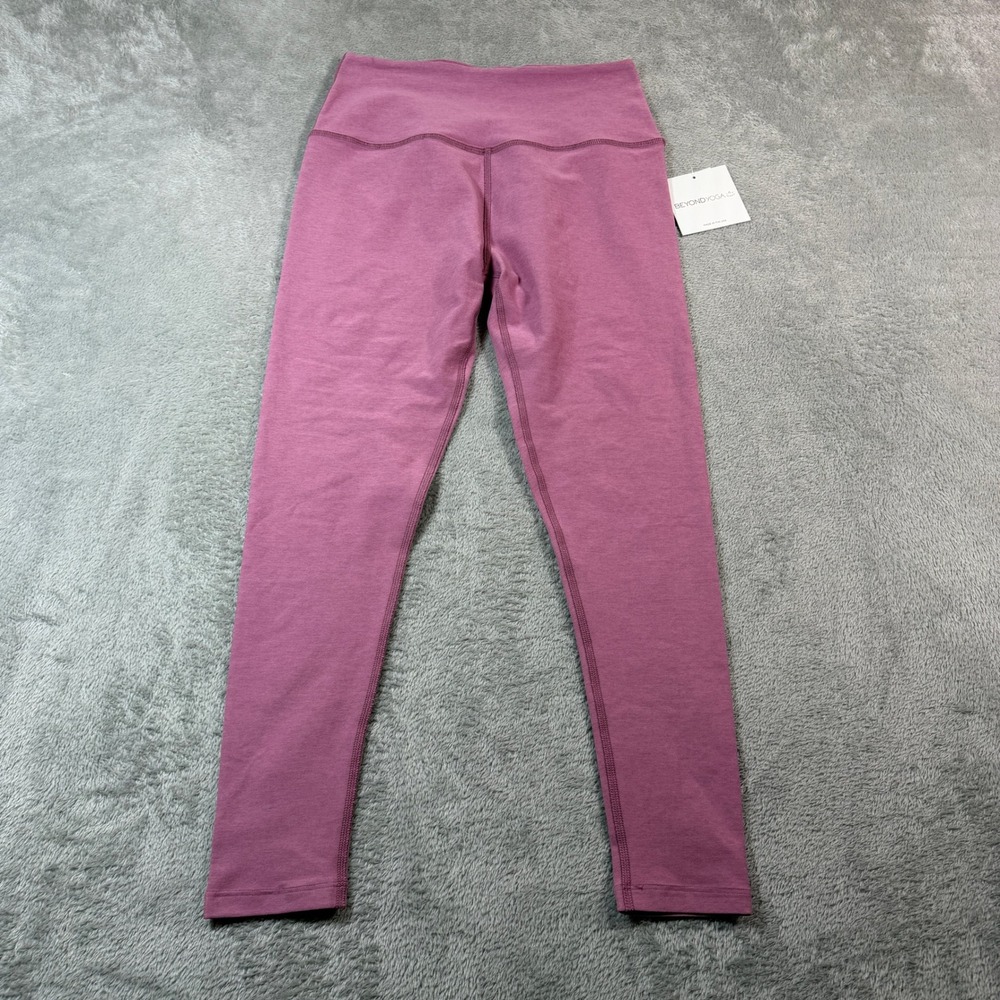 Beyond Yoga SpaceDye Caught In The Midi Leggings Women Large Purple High Waisted